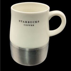 Starbucks ceramic/steel mug 14oz